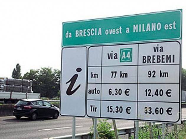 ONLIT AUTOSTRADA:non rinviati gli aumenti L’A21 BR-CR-PC E L'A35  BREBEMI