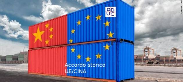 ADUC Stati Uniti d'Europa. Accordo storico tra l'Ue e la Cina