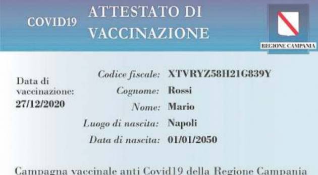 Jacopo Bassi Sono d’accordo con De Luca a chi si vaccina rilasciamo 'patentino’