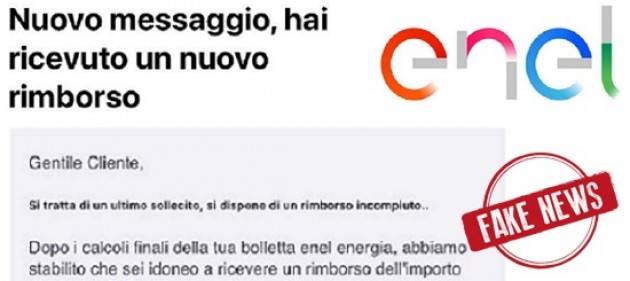 Truffe online: falsi rimborsi da parte di Enel