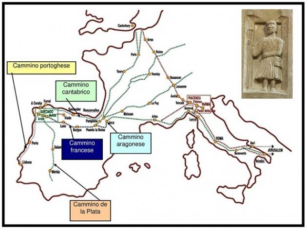 Piacenza Via Francigena Italia candidata a Patrimonio Culturale Unesco. 