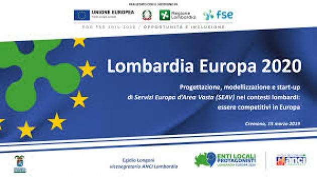 Cremona Al via il primo corso Progetto ‘SEAV - LOMBARDIA EUROPA 2020’