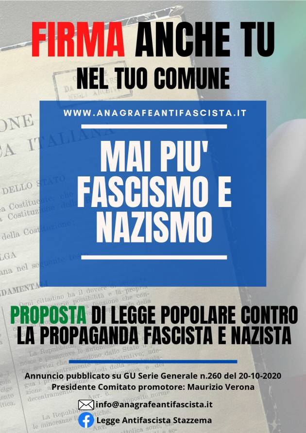 L’Anpi di Cremona impegnata nella raccolta di firme MAI PIU’ FASCISMO