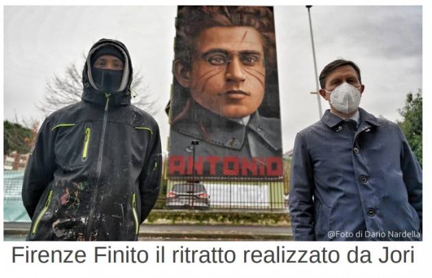 Firenze Finito il ritratto di Antonio Gramsci realizzato da Jori
