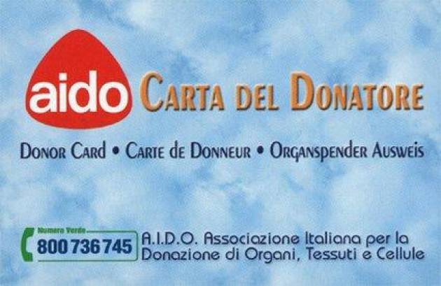 AIDO Crema Campagna di sensibilizzazione alla donazione