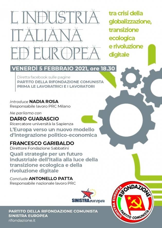 Rifondazione Comunista L’INDUSTRIA ITALIANA ED EUROPEA 