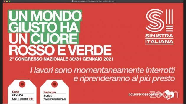 Sinistra italiana a congresso ( on line) . Fratoianni: ‘Non ci sciogliamo’