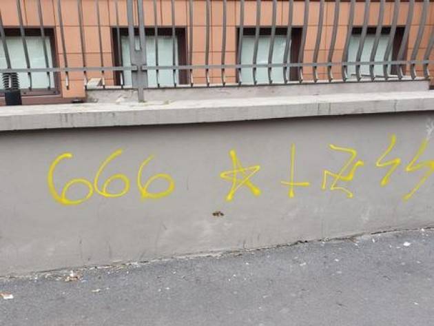 Anpi Milano: ''Vergognose scritte antisemite su un muretto''