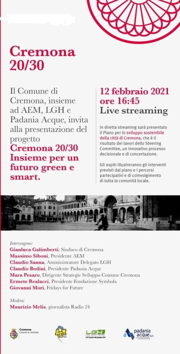 COMUNE DI CREMONA E I PARTNER PROGETTO  INSIEME PER TRANSIZIONE GREEN