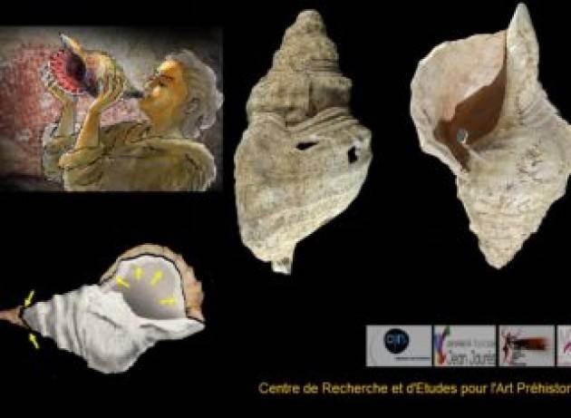 I nostri antenati suonavano le conchiglie già 18.000 anni fa