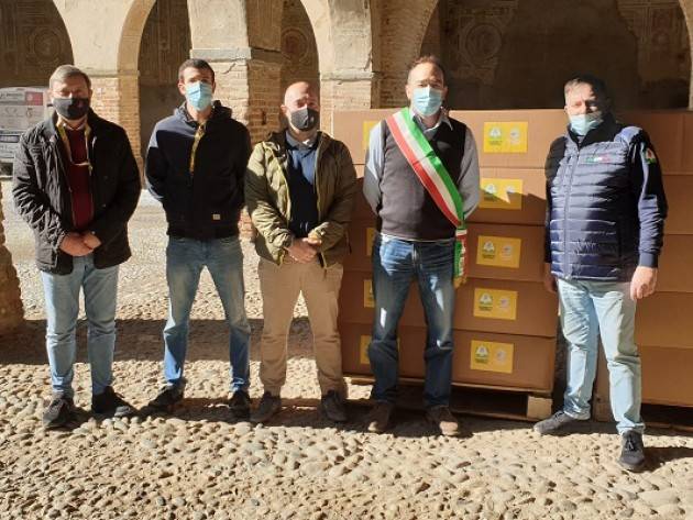 Coldiretti Cremona, la  solidarietà alimentare fa tappa a Pandino