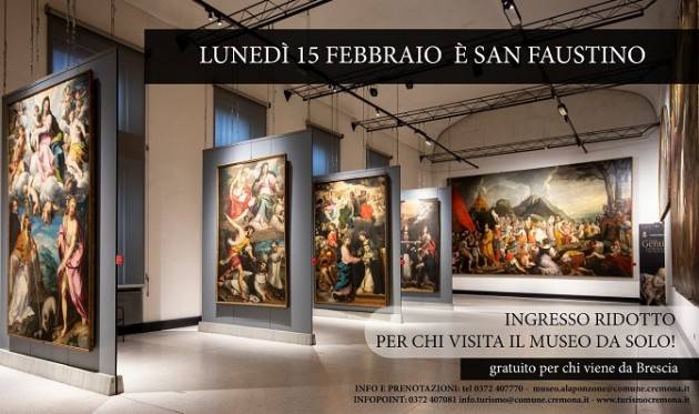 SAN FAUSTINO, BIGLIETTO RIDOTTO PER CHI VISITA LA PINACOTECA CREMONA DA SOLO 