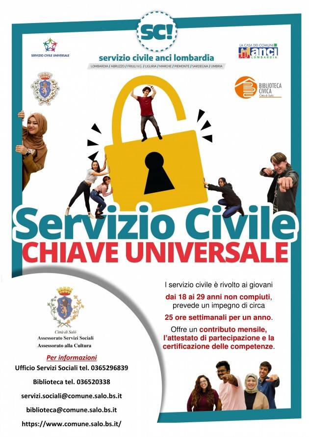 Servizio Civile e riapertura delle sale studio alla Biblioteca di Salò