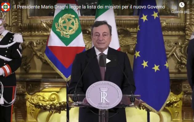 I ministri del Governo Mario Draghi (video)