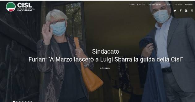 Sindacato. Furlan (sg CISL) : A Marzo lascerò a Sbarra la guida della Cisl