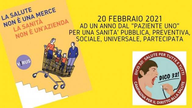 Presidio Sanità Ospedale di Cremona sabato 20/2  dalle ore 10 alle 12,30 