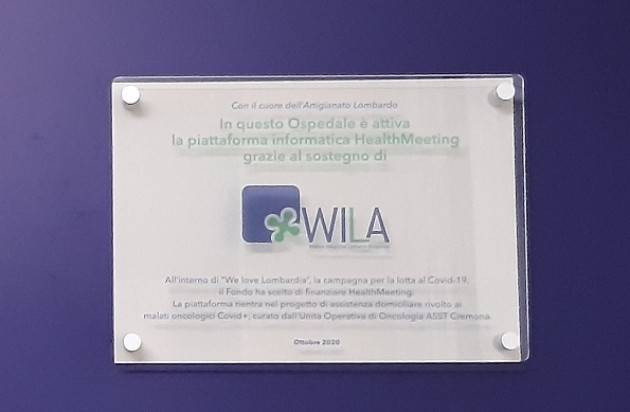 ASST WILA IN PRIMA LINEA PER L’OSPEDALE DI CREMONA CONTRO IL COVID-19