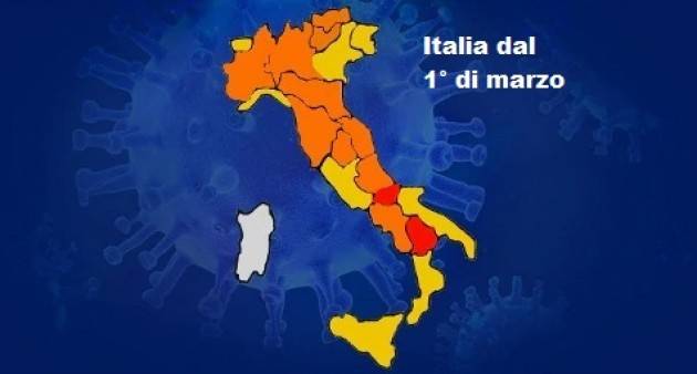 Era Covid Ecco come sarà l’Italia dal 1° marzo