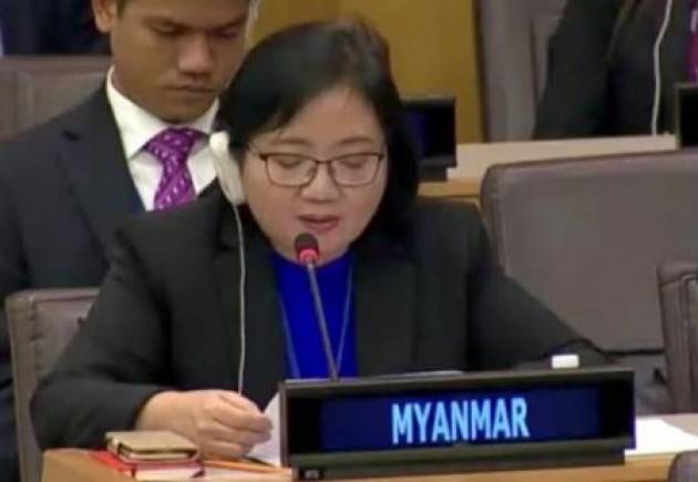 CONVOCATA  L’AMBASCIATRICE DEL MYANMAR