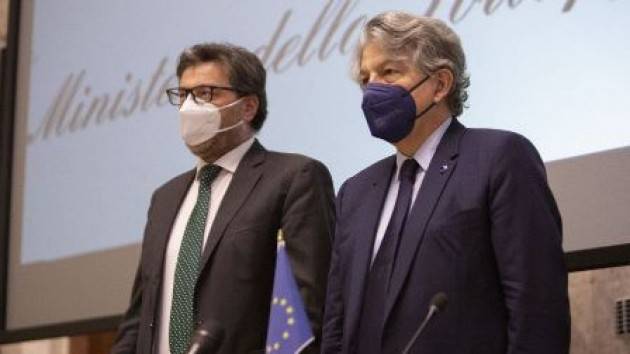 GIORGETTI INCONTRA IL COMMISSARIO UE BRETON