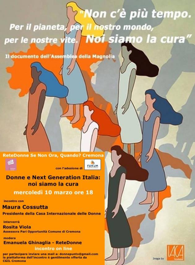 Cremona Donne e Next Generation Italia: noi siamo la cura