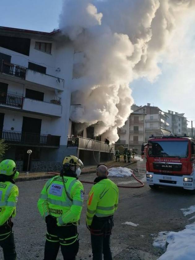 A fuoco appartamento nella Bergamasca