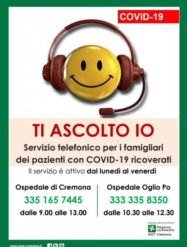 ASST CREMONA | NOVITA’  TI ASCOLTO IO