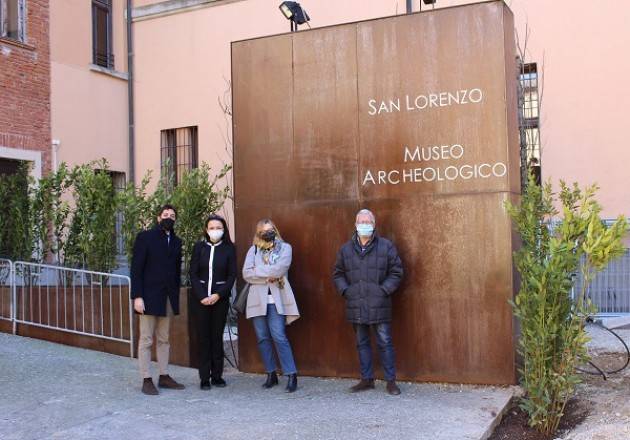 Cremona Cortile  Museo Archeologico completata prima fase nuova piantumazione