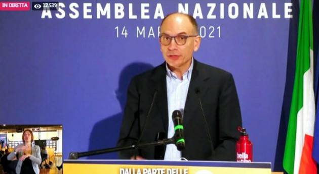 Enrico Letta non serve un nuovo segretario del  PD ma un nuovo PD | G.C.Storti