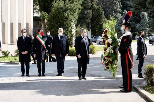 COVID - FONTANA E DRAGHI A BERGAMO NELLA GIORNATA DI COMMEMORAZIONE - FOTO