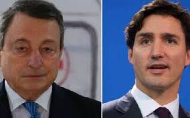 COLLOQUIO TELEFONICO DRAGHI - TRUDEAU