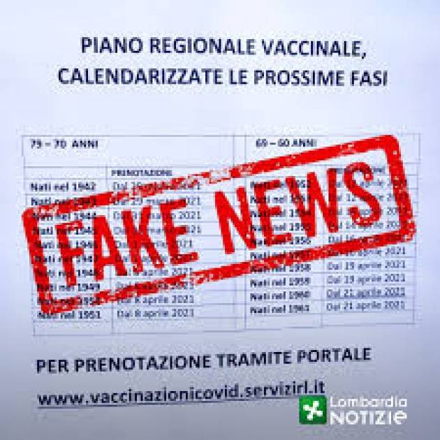 Lombardia, fake news apertura liste per over 60