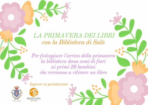 Piccoli lettori cercasi per la primavera dei libri alla biblioteca di Salò