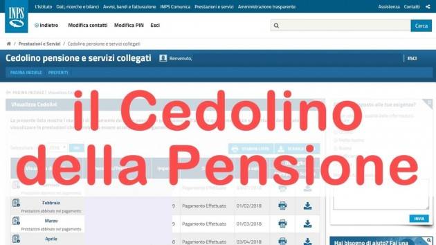 I pensionati CGIL-CISL-UIL chiedono all’INPS l’accesso ai cedolini pensione