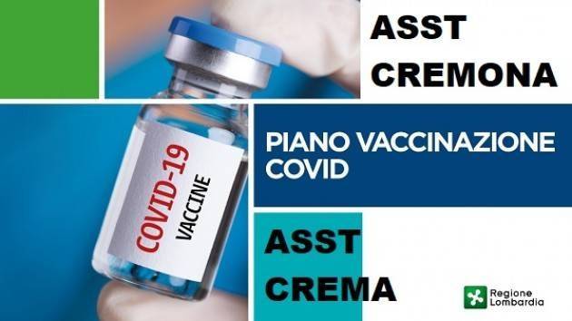 ASST Crema Chiamerà per vaccinazione per soggetti fragili e over80 non prenotati