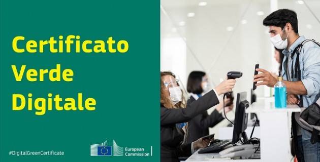 IL PARLAMENTO UE ACCELERA L’ADOZIONE DEL CERTIFICATO VERDE DIGITALE
