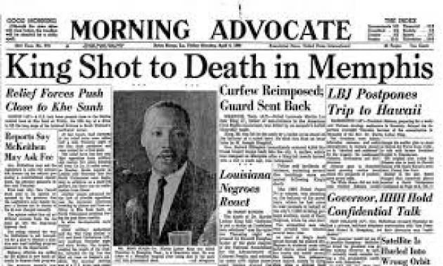 CNDDU 4 aprile. 53° anniversario della morte di Martin Luther King
