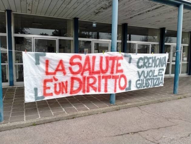 Cremona Sabato 10 aprile  Presidio per Diritto alla Salute p.zza Stradivari