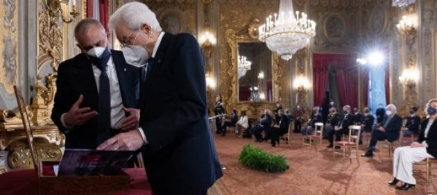 Il presidente della Repubblica Mattarella incontra la Polizia di Stato