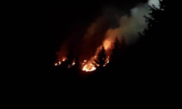 VAL GANDINO IN FIAMME: INCENDI SONO DOLOSI  - FOTO E VIDEO 