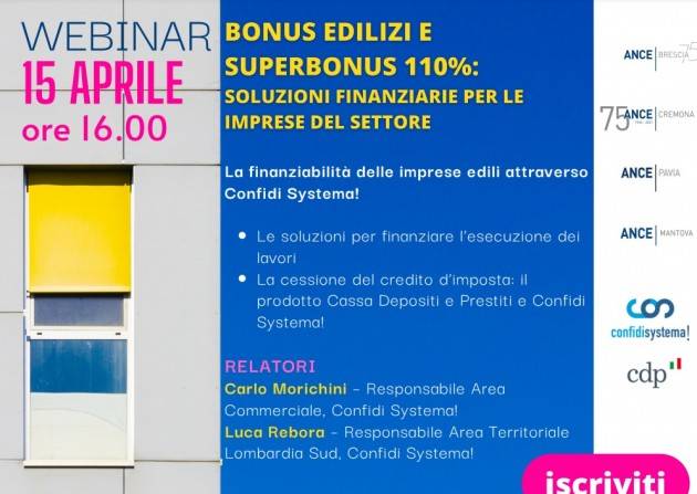 WEBINAR: BONUS EDILIZI E SUPERBONUS 110%