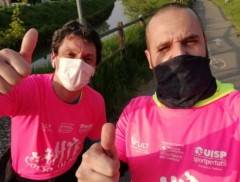 Galimberti e Zanacchi partecipano alla corsa rosa e ringraziano UISP Cremona