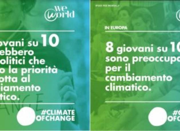 Oltre il 70% dei giovani europei pensa che i governi che non agiscano contro inquinamento e crisi climatica, danneggiano l’economia