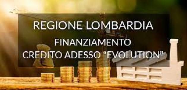 MISURA REGIONALE ''CREDITO ADESSO EVOLUTION'' ORA ANCHE PER IMPRESE DELLO SPORT