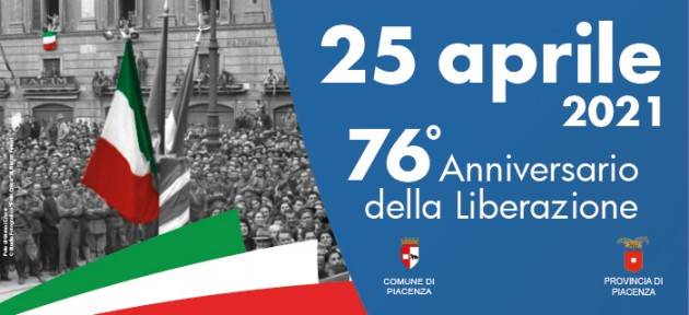 Piacenza Discorso sindaco e presidente Provincia Patrizia Barbieri per 25 aprile