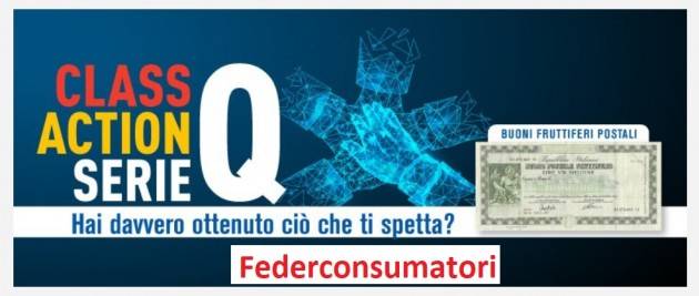 Federconsumatori Organizza class action per buoni postali