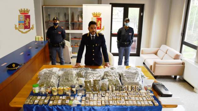 Arrestato a Pavia con 22 kg. di marijuana e hashish