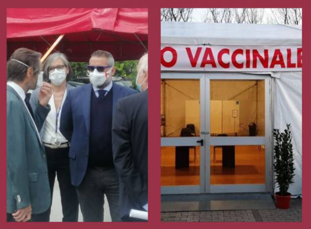 DIEGO VAIRANI CENTRO VACCINI SORESINA: la visita di Fontana 
