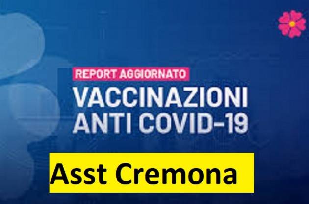 ASST Cremona rende noti i dati di vaccinazione anticovid  al 27 aprile