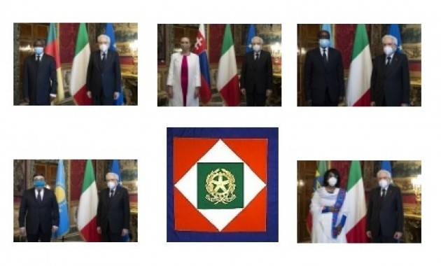 Mattarella riceve cinque nuovi Ambasciatori